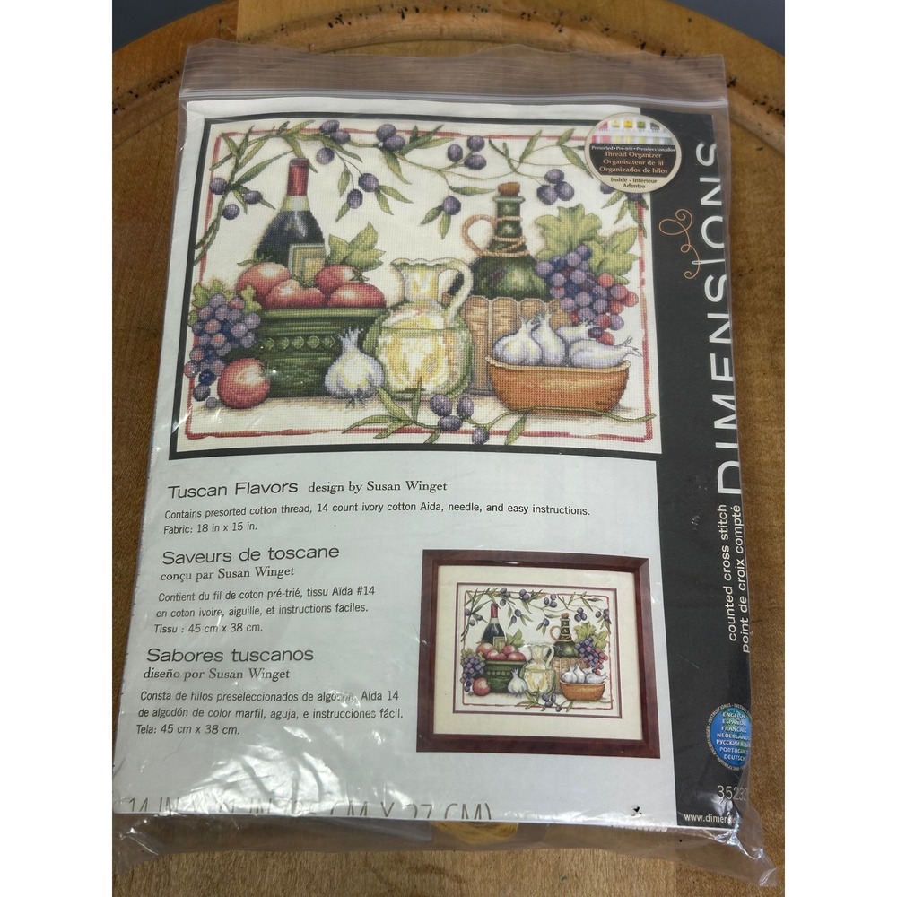Dimensions Cross Stitch Kit Ivory Tuscan Flavors 35232 Susan Winget Art